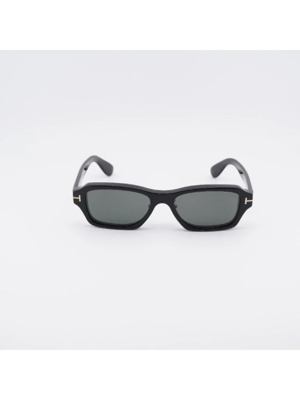 Tom Ford FT1351-D 01A Sunglasses Shiny Black Rectangle Frame, Smoke Lenses